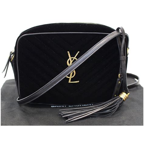 black cross body bag ysl|ysl black crossbody with tassel.